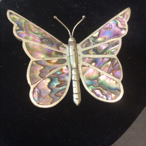 Vintage Silver Ornate Butterfly Brooch - Picture 4 of 4